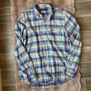 Ralph Lauren collared button down plaid shirt, men’s size large